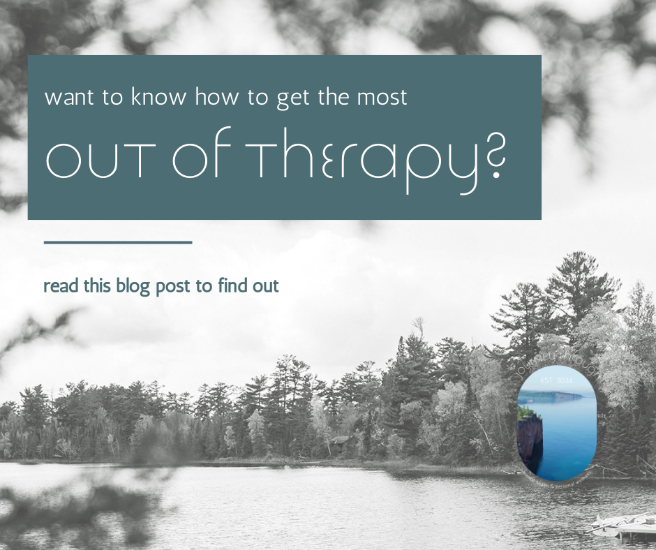 how to get the most out of therapy graphic